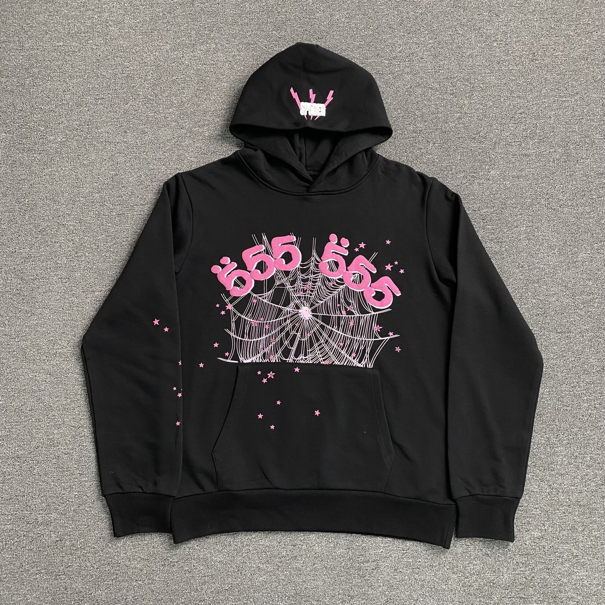 SP5DER ANGEL NUMBER HOODIE BLACK